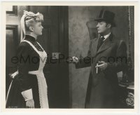 6c1091 GASLIGHT deluxe 8x10 still 1944 Charles Boyer gives instruction to maid Angela Lansbury!