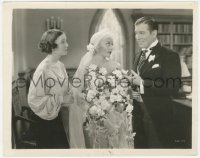 6c1092 GAY BRIDE 8x10.25 still 1934 Carole Lombard in wedding gown with Zasu Pitts & Nat Pendleton!