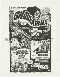 6c1098 GHOUL-ARAMA 8x10.25 still 1970 great artwork montage used for the one-sheet!