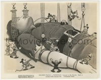6c1129 GULLIVER'S TRAVELS 8x10 still 1939 he's tied up by the little people & hoisted up!