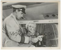6c1145 HIGH & THE MIGHTY deluxe 8.25x10 still 1954 close up of Robert Stack & Jan Sterling!
