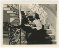 6c1149 HOLIDAY 8.25x10 still 1938 Katharine Hepburn consoling Doris Nolan on stairs by Kahle!