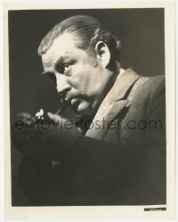 6c1155 HOUND OF THE BASKERVILLES 8x10 still 1939 c/u of Nigel Bruce as Dr. Watson smoking his pipe!