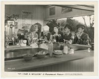 6c1173 IF I HAD A MILLION 8.25x10.25 still 1932 Gary Cooper, Oakie & Karns try to order some lunch!