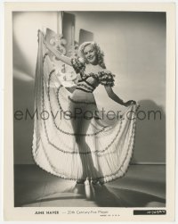 6c1211 JUNE HAVER 8x10.25 still 1940s full-length portrait showing the silhouette of her sexy legs!