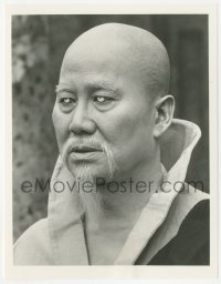 6c1220 KUNG FU TV 7x9 still 1970s great close portrait of bald Keye Luke as blind Master Po!