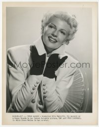 6c1224 LADY FROM SHANGHAI 8x10.25 still 1947 Rita Hayworth as a topaz blonde wearing coat & gloves!