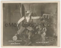 6c0856 MODERN MUSKETEER 8x10 LC 1920 Douglas Fairbanks about to wake companion with cold water!
