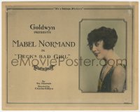 6c0860 PECK'S BAD GIRL 8x10 TC 1918 semi-profile portrait of smiling Mabel Normand, ultra rare!