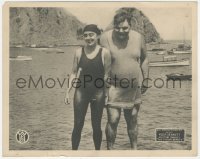 6c0862 SEA NYMPHS 8x10 LC R1918 Fatty Arbuckle & Mabel Normand, His Diving Beauty, rare!