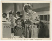 6c1241 LITTLE ORPHAN ANNIE 8x10.25 still 1932 Mitzi Green shows kids how to brush their teeth!