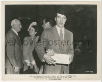 6c1252 LOST WEEKEND 8.25x10 still 1945 alcoholic Ray Milland in hotel lobby with gift box!