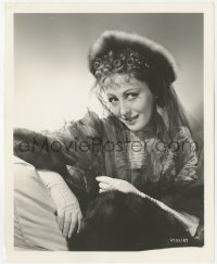 6c1260 LUISE RAINER 8x10 still 1930s MGM studio portrait in fur hat by Clarence Sinclair Bull!