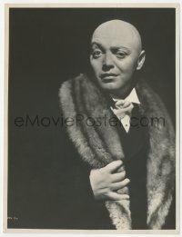 6c1264 MAD LOVE deluxe 7.5x10 still 1935 great portrait of Peter Lorre in full makeup & fur coat!