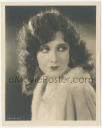 6c1284 MARY BRIAN deluxe 8x10 still 1920s great head & shoulders portrait in tur-trimmed gown!