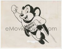 6c1299 MIGHTY MOUSE PLAYHOUSE TV 7.25x9 still 1955 the Terrytoons hero in his first TV episode, rare!