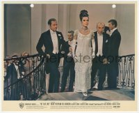 6c0825 MY FAIR LADY color 8.25x10 still 1964 Audrey Hepburn on stairs with Rex Harrison & Hyde-White!