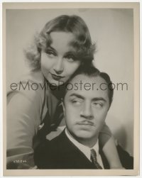 6c1321 MY MAN GODFREY deluxe 8x10 still 1936 best portrait of Carole Lombard & William Powell!