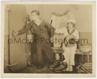 6c1332 NAVIGATOR 8.25x10 still 1924 Buster Keaton & Kathryn McGuire with deep sea diving suit, rare!