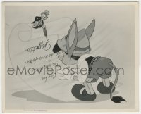 6c1371 PINOCCHIO 8x10 still 1940 tiny donkey Pinocchio & Jiminy Cricket reading Gepetto's letter!