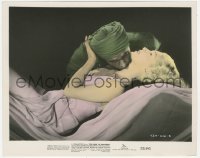 6c0828 RAINS OF RANCHIPUR color 8x10 still 1955 tubaned Richard Burton nuzzling sexy Lana Turner!