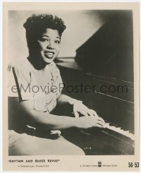 6c1401 RHYTHM & BLUES REVUE 8.25x10 still 1955 great close up of singer Ruth Brown playing piano!