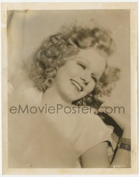 6c1404 RIFFRAFF 8x10.25 still 1936 wonderful smiling super close up of beautiful Jean Harlow!