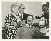 6c1412 ROCKY & BULLWINKLE SHOW TV 7.25x9 still 1962 Jay Ward & Bill Scott w/puppet interviewed!