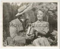6c1434 SEVEN BRIDES FOR SEVEN BROTHERS deluxe 8.25x10 still 1954 Jane Powell & Howard Keel w/ books!
