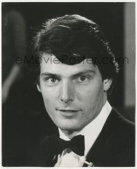 6c1491 SUPERMAN deluxe 8x10 still 1978 head & shoulders portrait of Christopher Reeve in tuxedo!