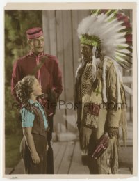 6c0835 SUSANNAH OF THE MOUNTIES color-glos 7.5x10 still 1939 Shirley Temple, Randolph Scott, Moscovitch