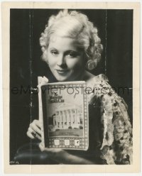 6c1497 SWEETHEART OF SIGMA CHI 8.25x10 still 1933 portrait of pretty Mary Carlisle holding magazine!