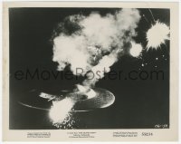 6c1518 THIS ISLAND EARTH 8x10.25 still 1955 incredible special effects image of UFO exploding!