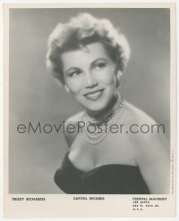6c1537 TRUDY RICHARDS 8x10 still 1950s portrait of the jazz & swing singer for Capitol Records!