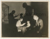 6c1542 UNHOLY 3 7.75x10 still 1930 Lon Chaney & Harry Earles in intense confrontation by shadows!
