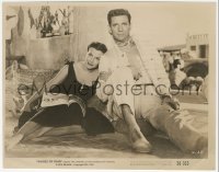 6c1557 WAGES OF FEAR 8x10 still 1955 Yves Montand & Vera Clouzot relaxing on the ground!