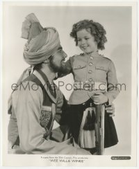 6c1564 WEE WILLIE WINKIE 8.25x10 still 1937 close up of cute Shirley Temple with Arabian Cesar Romero!