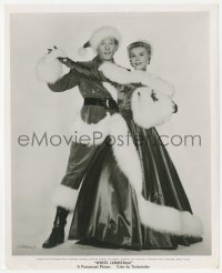 6c1573 WHITE CHRISTMAS 8.25x10 still 1954 full-length Danny Kaye & Vera-Ellen in Santa suits!