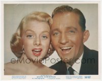 6c0838 WHITE CHRISTMAS color 8x10 still 1954 best portrait of Bing Crosby & Rosemary Clooney singing!