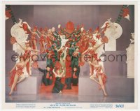 6c0840 WHITE CHRISTMAS color 8x10 still 1954 Crosby, Kaye, Clooney & Vera-Ellen in musical number!