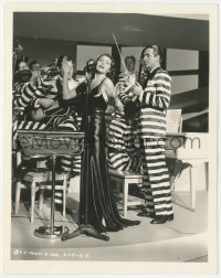 6c1574 WHO KILLED GAIL PRESTON deluxe 8x10.25 key book still 1938 Rita Hayworth & convict band by Lippman!