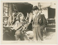 6c1575 WHOOPEE 8x10.25 still 1930 Eddie Cantor with Native American Indian headdress holding doll