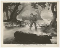 6c1586 WOLF MAN 8x10.25 still 1941 great image of werewolf monster Lon Chaney Jr. in foggy forest!
