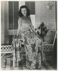 6c1587 WOMAN IN THE WINDOW 7.25x9 still 1944 wonderful posed portrait of sexy Joan Bennett!