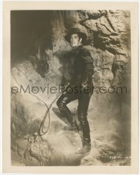 6c1600 ZORRO'S FIGHTING LEGION 8x10.25 still 1939 full-length Reed Hadley with whip in cave!