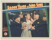 6c0245 20,000 YEARS IN SING SING LC 1932 Spencer Tracy is held back by five cops, Michael Curtiz!