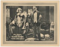 6c0261 ALONG CAME AUNTIE LC 1926 Oliver Hardy with maid Martha Sleeper waiting for her salary, rare!