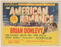 6c0005 AMERICAN ROMANCE TC 1944 Brian Donlevy wants pretty Ann Richards to go places with him!