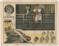 6c0284 BEAUTIFUL CHEAT LC 1926 Laura La Plante between two men in tuxedos on cruise ship!