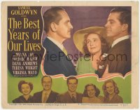6c0290 BEST YEARS OF OUR LIVES LC #5 1947 c/u of Dana Andrews with Teresa Wright & Fredric March!